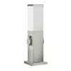 Brilagi - Spoljašnja lampa sa 2 SCHUKO utičnice NOVA 1xE27/15W/230V 40 cm IP44 hrom