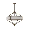 Open Design OR85846 - Luster na stalku ZUNDO 4xE27/15W/230V braon/bež