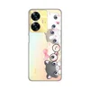 Silikonska maska za Realme C55 Cats Print Skin providna