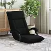 vidaXL Tlorisni stol Črna 66 x 66 x 80 cm blago