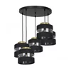 Luster na sajli HAVARD 5xE27/60W/230V crna/mesing okrugao