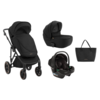KikkaBoo Kolica Thea 3in1 set sa autosedištem I-Prime I-size i tvrdom korpom Black (KKB20134 SET)