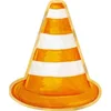 Papirnati prtički Road Cone 10 kosov 27x33cm - Party Pal