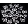 Plastične kroglice metulj 15x18 mm - prozorne (20 kosov)