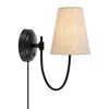 Markslöjd 108907 - Zidna lampa AMAR 1xE14/40W/230V lan/crna