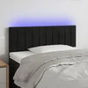 vidaXL vidaXL LED posteljno vzglavje črno 80x5x78/88 cm žamet, (20738705)