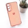 Maska Heart Frame za Samsung S25 FE/ S731B roze