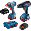 Set aku alata GSR 18V-50 + GDX 180-LI+3x5,0 Ah baterije u L-Boxx koferu (06019G5227)