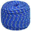 vidaXL Večnamenska uporabna vrv 8 mm 250 m Modra PP