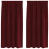 Zavjese za zamračivanje 2 pcs Vinska crvena 140 x 175 cm Baršun