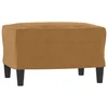 Vidaxl Stolček za noge rjav 60x50x41 cm žamet