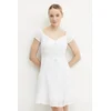Obleka Guess GAUZE bela barva, W5GK0A WE340