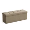 Tabure s prostorom za shranjevanje OTTOMAN 110x38 cm, svetlo rjav