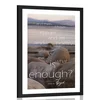 Plakat s paspartujem z zanimivim citatom - 20x30 silver