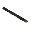 Extralink Cable organizer | 1U with brush, black