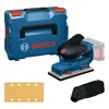 Bosch Aku vibraciona brusilica GSS18V-18, Sa brusnim papirom C470, Kesa za prašinu, Sa L-Boxx 162 i uloškom, Bez baterije i punjača, 06019R7001