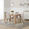 Homestyle4U Jedilni komplet, 120x80 cm, rjava, krem