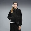 PUMA Essentials Elevated Velour Track Jacket Youth, Clothing, Black, 15-16Y