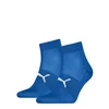PUMA Unisex Quarter Socks (2-Pack), Women, Blue, 35-38