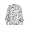 Kaffe Bluza Eva kremna/kamela/marine/svetlo modra