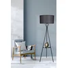 Opviq Podna lampa Venedik, 158 cm, E27, Crna