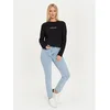 GUESS JEANS Majica  črna / bela