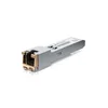 Ubiquiti UACC-CM-RJ45-1G SFP to RJ45 transceiver module that delivers 1 Gbps speed via a converted Ethernet connection.