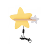 Star Wall Lamp 5W Led Iq Kids With Cable, Switch And Plug Golden+Gray