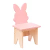 Personalized Wooden Kids’ Chair – Unique Design & Premium Quality! – Bunny Pink