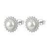 Brosway Osupljivi srebrni uhani z biserom Fancy Infinite White FIW146