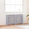 Pokrivač radijatora 2 pcs Siva 152 x 19 x 81,5 cm