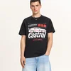 Cropp - Crna majica s printom Castrol - CRNO