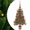Božićno drvce s 150 LED svjetlima s stalakom Zelena 65 cm PE