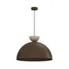 Viseči lestenec NEVIS 1xE27/15W/230V, premer 50 cm, rjav