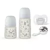 Suavinex Set Flašica 270Ml + 150Ml Varalica 0/6M + Klipsa Sivi Fox