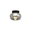 LED stropno svetlo NADIA LED/9W/230V, O 16 cm, zadimljeno/crno