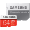 Samsung Evo Plus MicroSDXC memorijska kartica, 64 GB, UHS-I, SD adapter