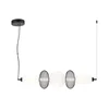 LED luster na sajli ARAME LED/32W/230V crna