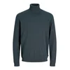 JACK & JONES Pulover JJEBasic temno siva