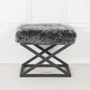 Atelier del Sofa Tabure 50x42x40cm, Crno-Sivo