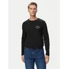 Tommy Hilfiger Majica z dolgimi rokavi Script Stack MW0MW43225 Črna Regular Fit