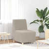 Modularna sofa bez naslona za ruke svijetlosiva 55 cm kovrčava tkanina imitacija vune
