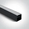 ALUMINIJASTI PROFIL + ČRNI DIFUZOR DM7910A/B