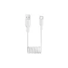Puro Spiralni kabel USB-A – USB-C, 10 W, 1 m – bel