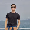 Youngor Muška majica, Okrugli izrez, Crna