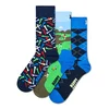Happy Socks Nogavice Golf Cart modra/mornarska/svetlo modra/oliva