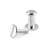 Sedlarske vijačne zakovice O6 mm - (14 mm) nikelj (10 parov)