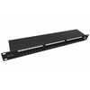 Solarix Patch panel SX24-5E-STP-BK-N 24 x RJ45 CAT5E STP črn 1U