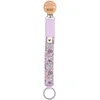 BIBS X Liberty Paci Braid Pacifier Clip Violet Sky 1pc