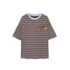Pull&Bear Majica modra/rjava/rumena/bela